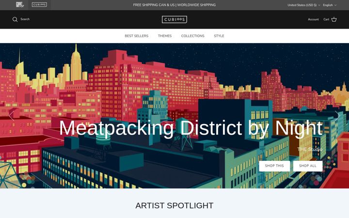 Screenshot of curioos.com