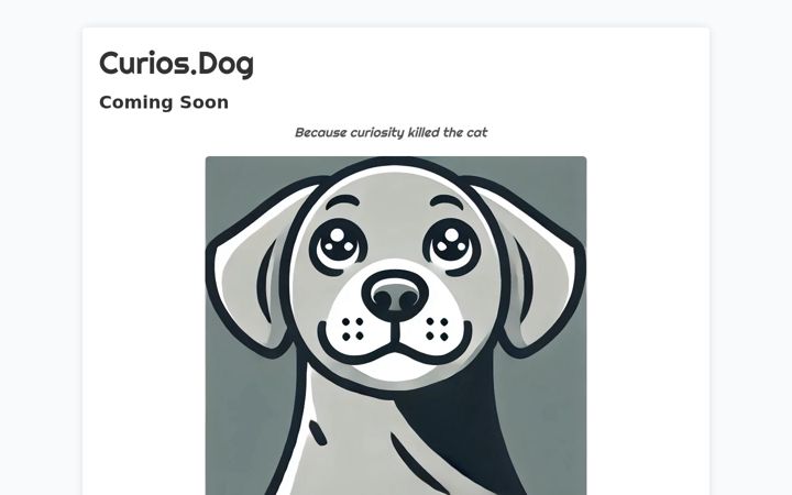Screenshot of curios.dog