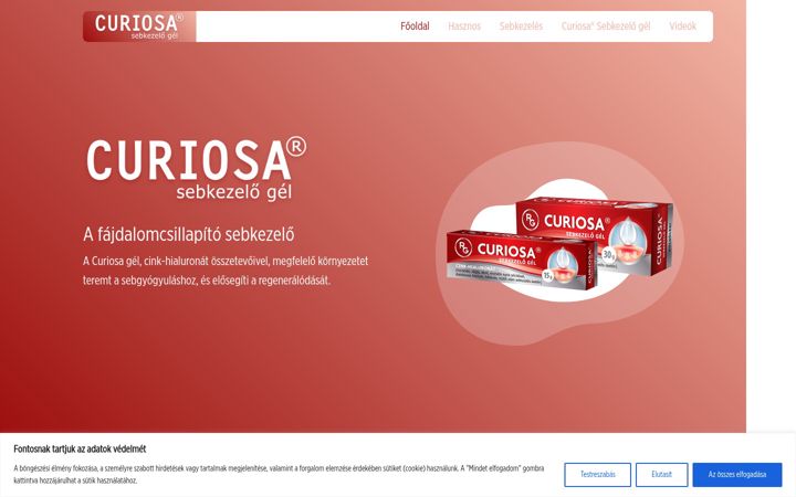 Screenshot of curiosa.hu