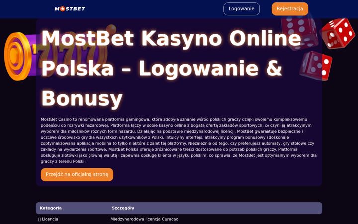 Screenshot of curiosa.pl