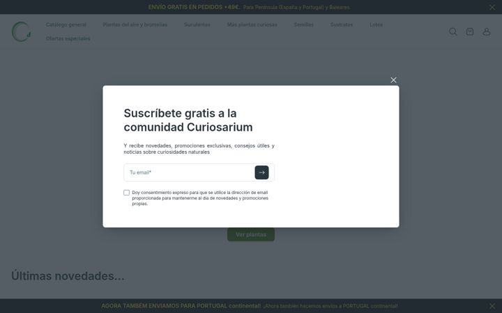 Screenshot of curiosarium.net