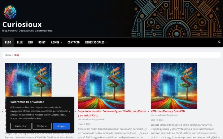Screenshot of curiosioux.es