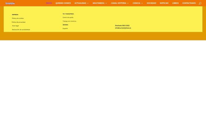 Screenshot of curiosityline.es