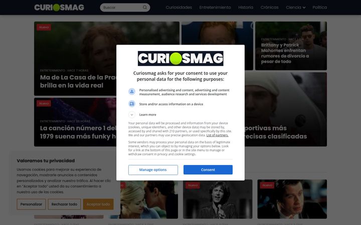 Screenshot of curiosmag.com