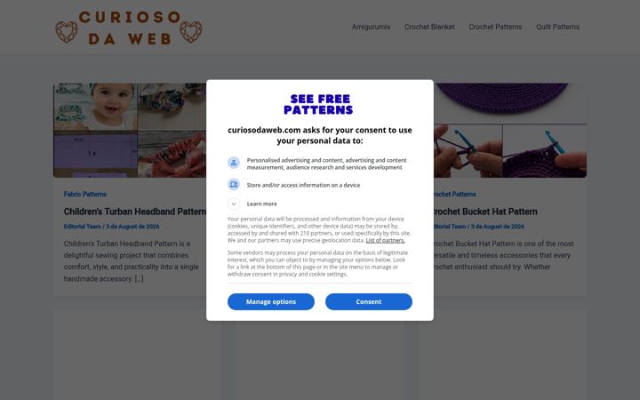 Screenshot of curiosodaweb.com
