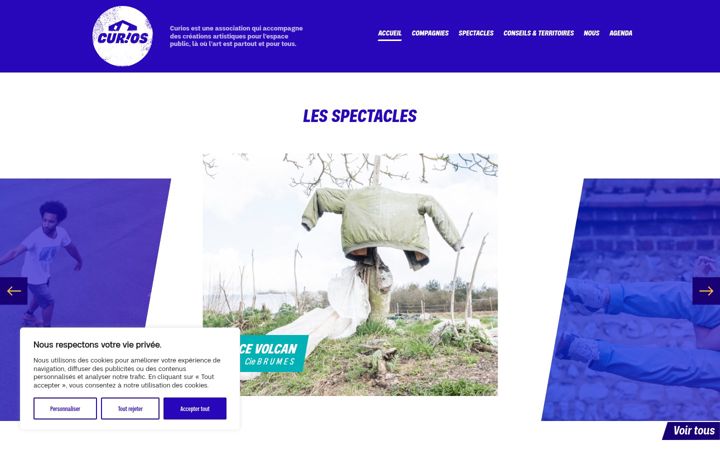 Screenshot of curiosproduction.com