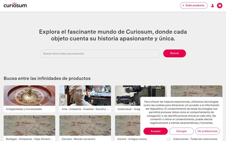 Captură de ecran a curiosum.es