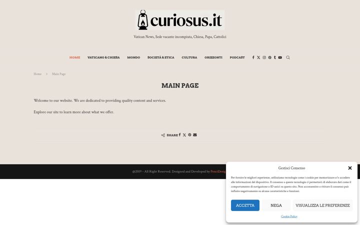 Screenshot of curiosus.it