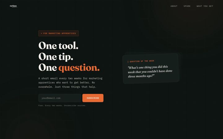 Screenshot of curiousapprentice.co.uk
