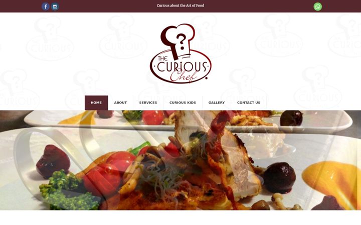 Snímek obrazovky curiouschef.co.za