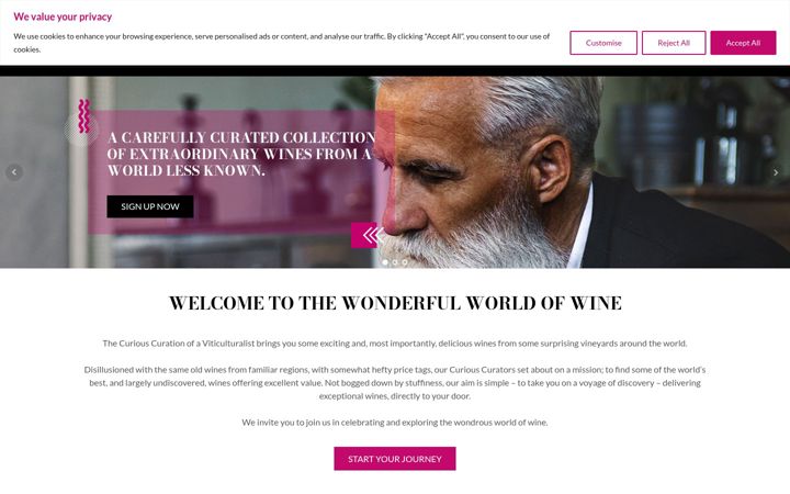 Screenshot di curiouscuration.co.uk