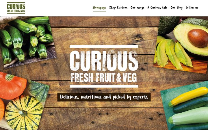 Screenshot of curiousfruitandveg.com