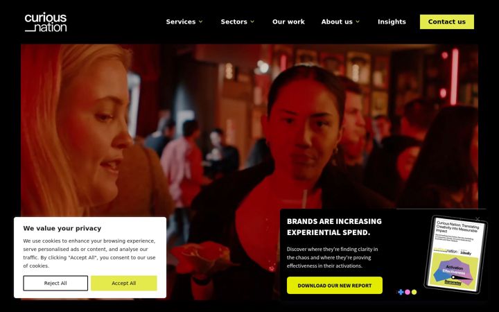 Screenshot of curiousnation.co