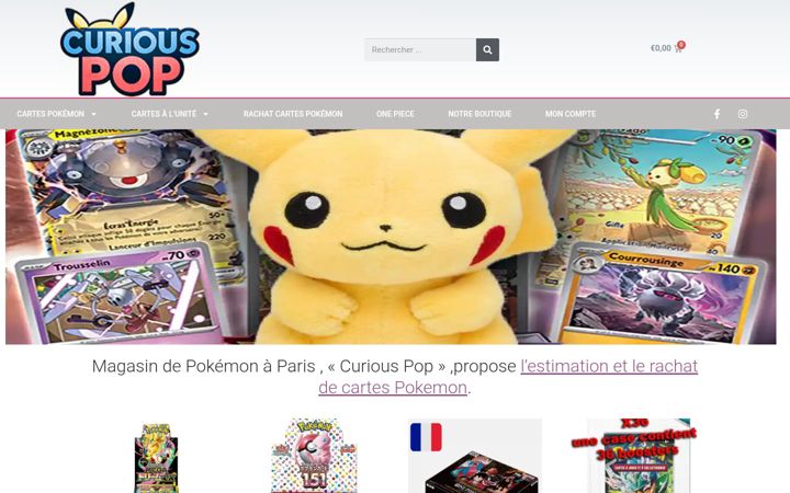 Screenshot of curiouspop.com