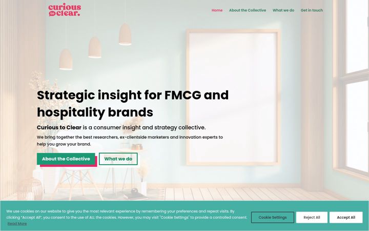 Screenshot of curioustoclear.com