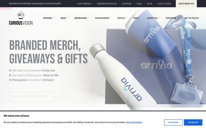 Screenshot of curiousvision.co.uk