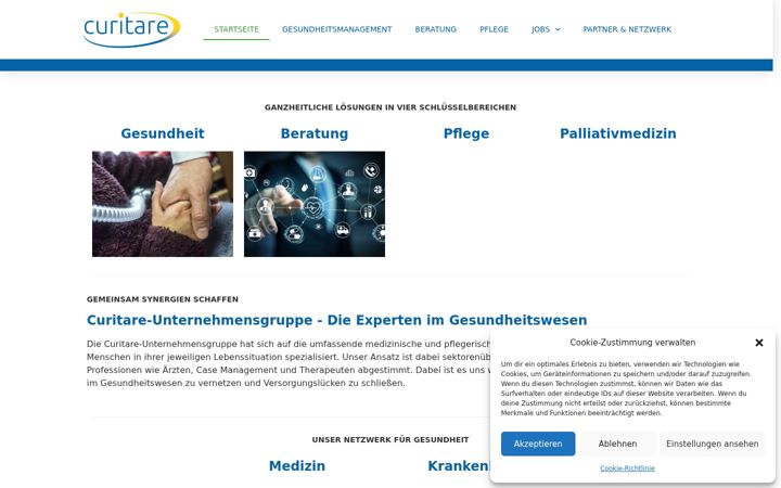 Screenshot of curitare.de
