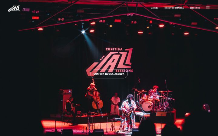 Screenshot of curitibajazz.com.br