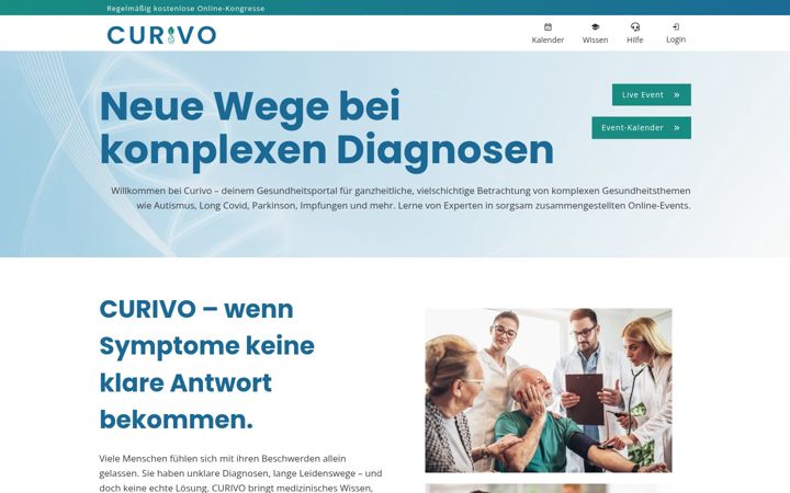 Screenshot of curivo.info