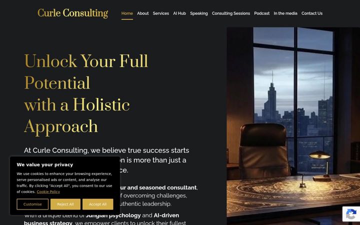 Screenshot of curleconsulting.com