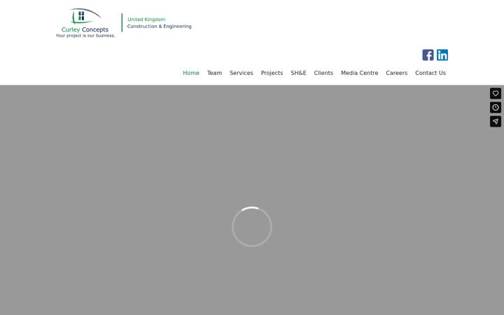 Screenshot of curleyconcepts.co.uk