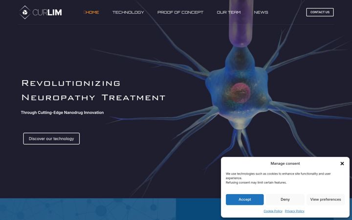 Screenshot of curlim.eu