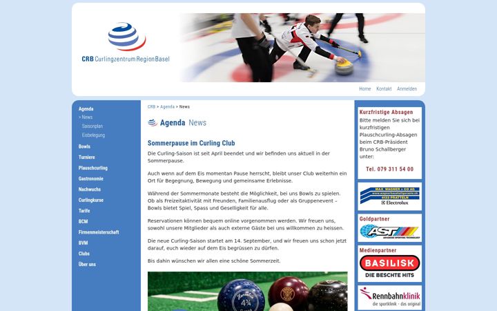 Screenshot of curling-basel.ch