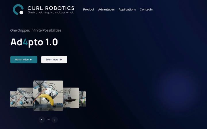 Skærmbillede af curlrobotics.it