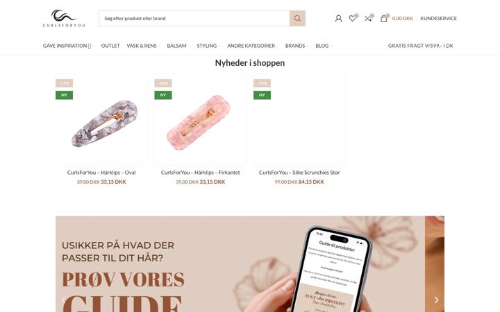 Screenshot di curlsforyou.dk