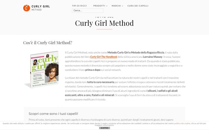 Posnetek zaslona curlygirlmethod.net