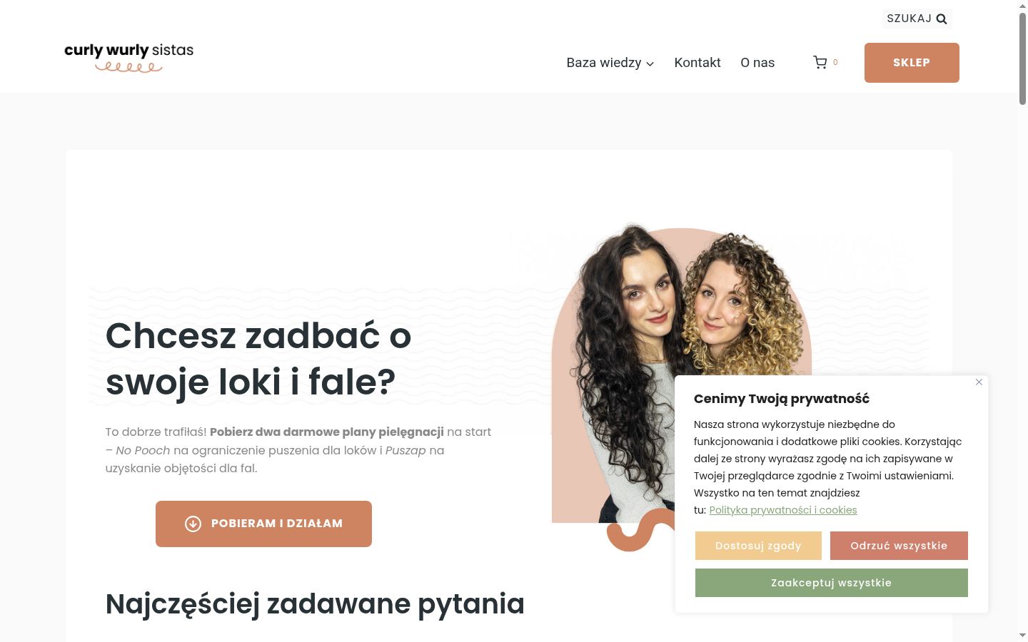 Ekrānuzņēmums ar piekrišanas baneri, kas tika rādīts pirms jebkādas mijiedarbības