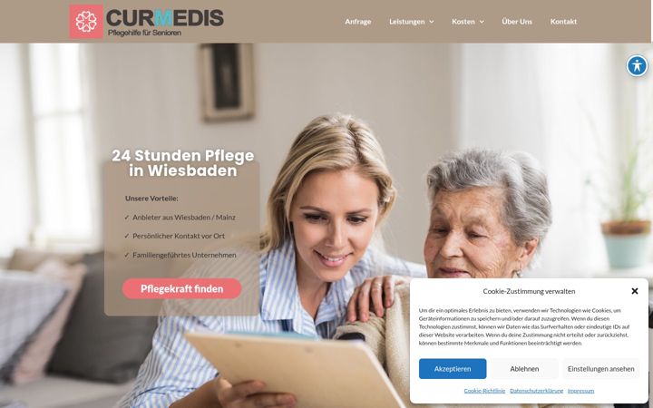Screenshot of curmedis.de