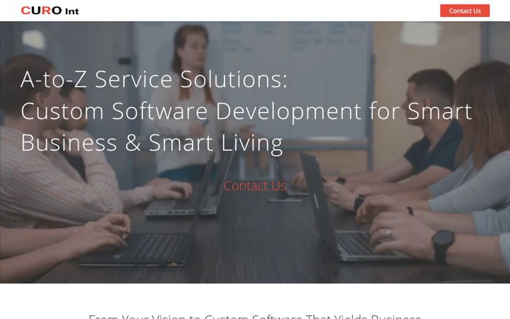 Screenshot of curo-international.com