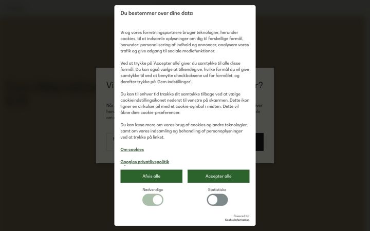 Screenshot di curoalternativer.dk