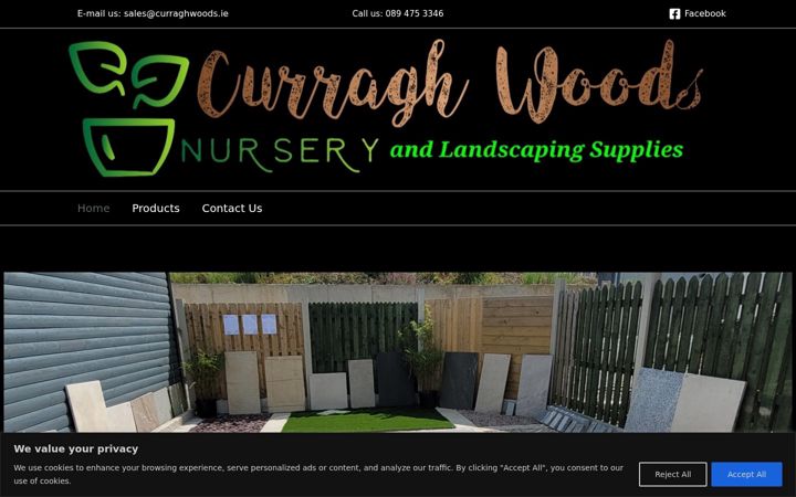 Screenshot of curraghwoods.ie