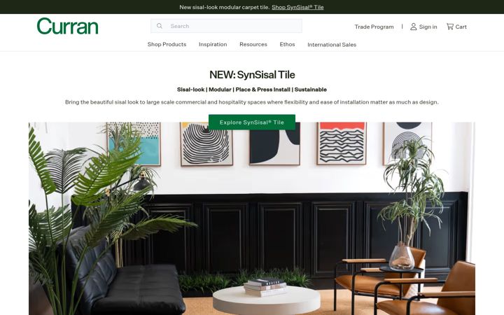Screenshot of curranfloor.com