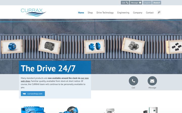 Screenshot of currax.net
