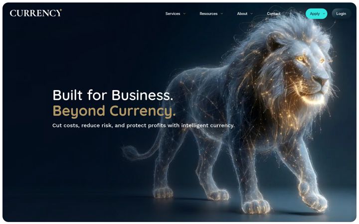Snímek obrazovky currencypartners.co.za