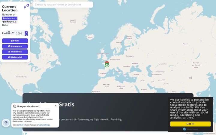 Screenshot of current-location.com
