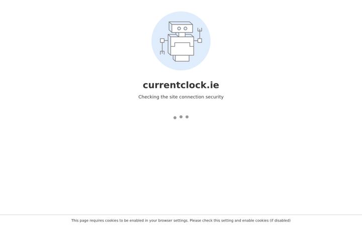 Screenshot of currentclock.ie