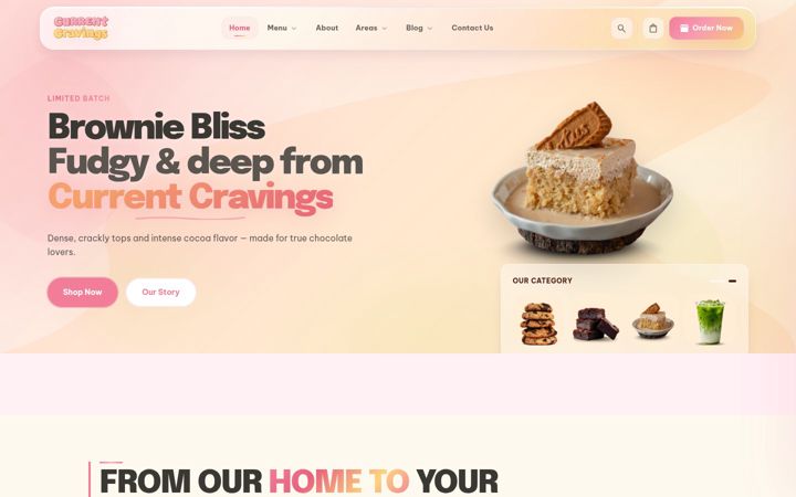 Screenshot of currentcravings.co.uk