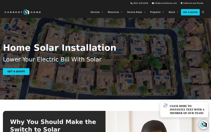 Screenshot of currenthome.com