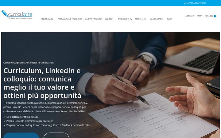 Screenshot of curricularte.net