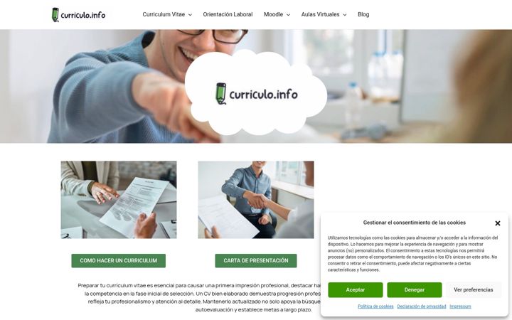 Screenshot of curriculo.info