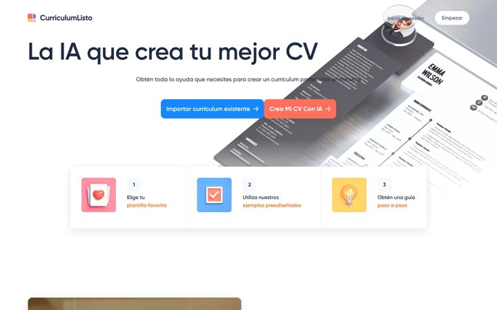 Screenshot of curriculumlisto.com