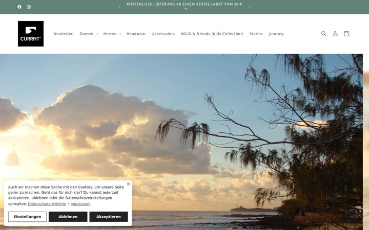 Screenshot of currnt.de