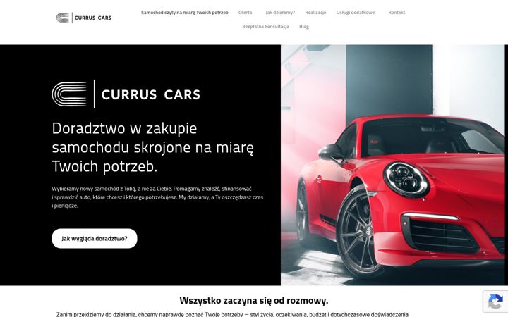 Screenshot of curruscars.pl