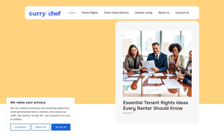 Screenshot of curry-chef.com