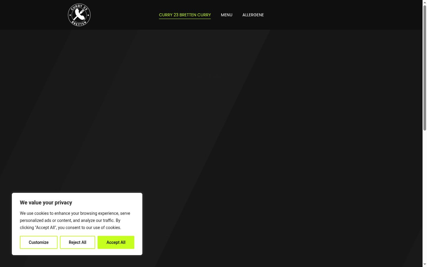 Screenshot tal-banner tal-kunsens muri qabel kwalunkwe interazzjoni