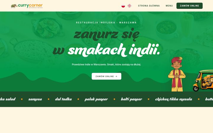 Screenshot of currycorner.pl